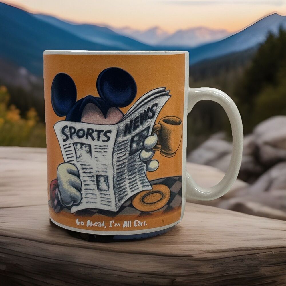Disney Mickey Mouse Coffee Mug “Go Ahead, I’m All Ears” Large 24 oz. Coffee Mug